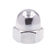 PRIME-LINE Cap Nut, M8-1.25, Stainless Steel, Plain, 10 PK 9077651